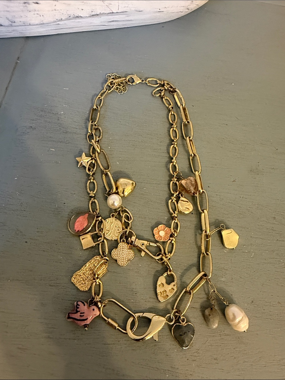 Cute charm style boho necklace